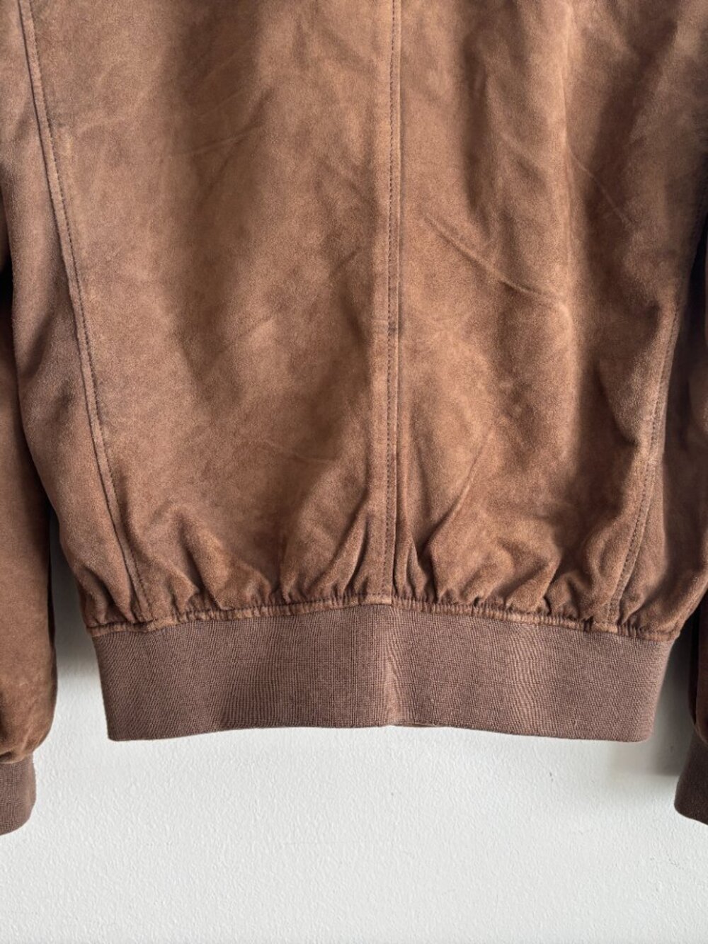 $950 Suitsupply Brown Suede Blouson Valstarino Bomber Jacket - Medium - Picture 11 of 11